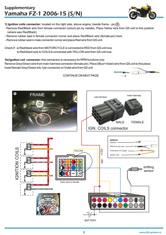 QS4 Kit: Yamaha FZ1 Fazer Quickshifter 2006 - 2015 - Image 3