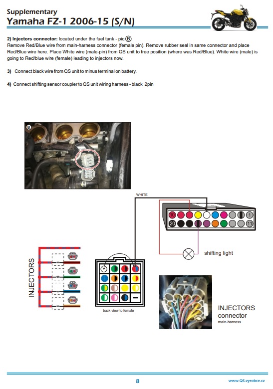 QS4 Kit: Yamaha FZ1 Fazer Quickshifter 2006 - 2015 - Image 4