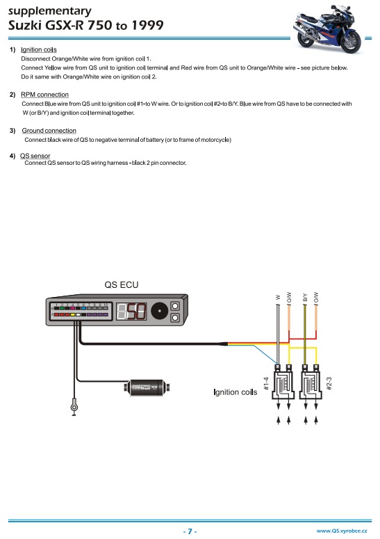 QS4 kit: Quickshifter Suzuki GSX-R 750 SRAD 1992 - 1999 - Image 2