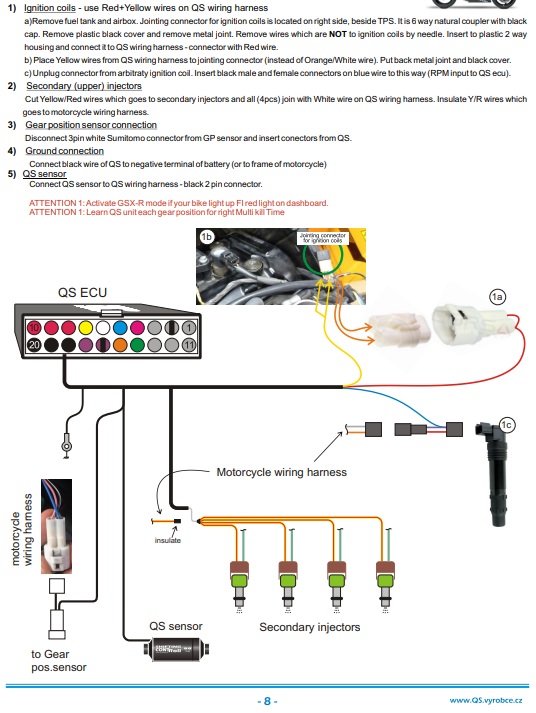 QS4 Kit: Quickshifter Suzuki GSX 1300R Hayabusa 1999 - 2007 - Image 3