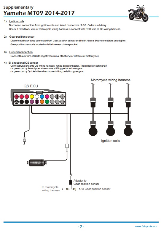 QS4 Kit: Quickshifter + Autoblipper + WarmUP Yamaha MT09 / Tracer 2018 - 2023 - Image 2