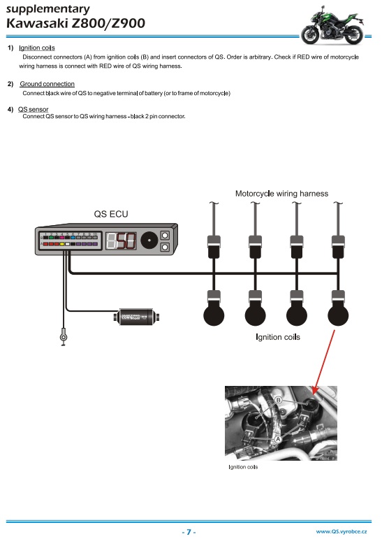 Zestaw QS4: Quickshifter Kawasaki Z800 2013 - 2016 - obrazek 2