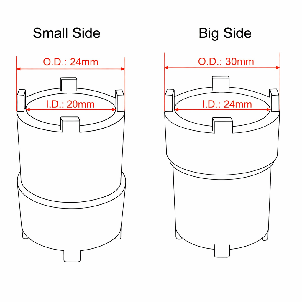 Klucz koronkowy 24/20mm oraz 24/30mm - obrazek 2
