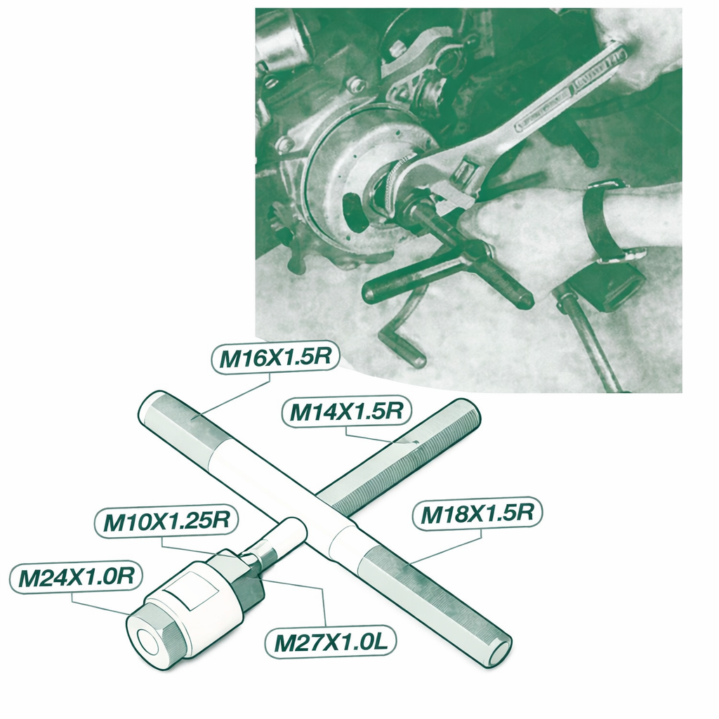 Ściągacz krzyżakowy magneta – 6 rozmiarów - obrazek 2