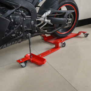 Manoeuvring platform for motorcycles and scooters – for the side stand