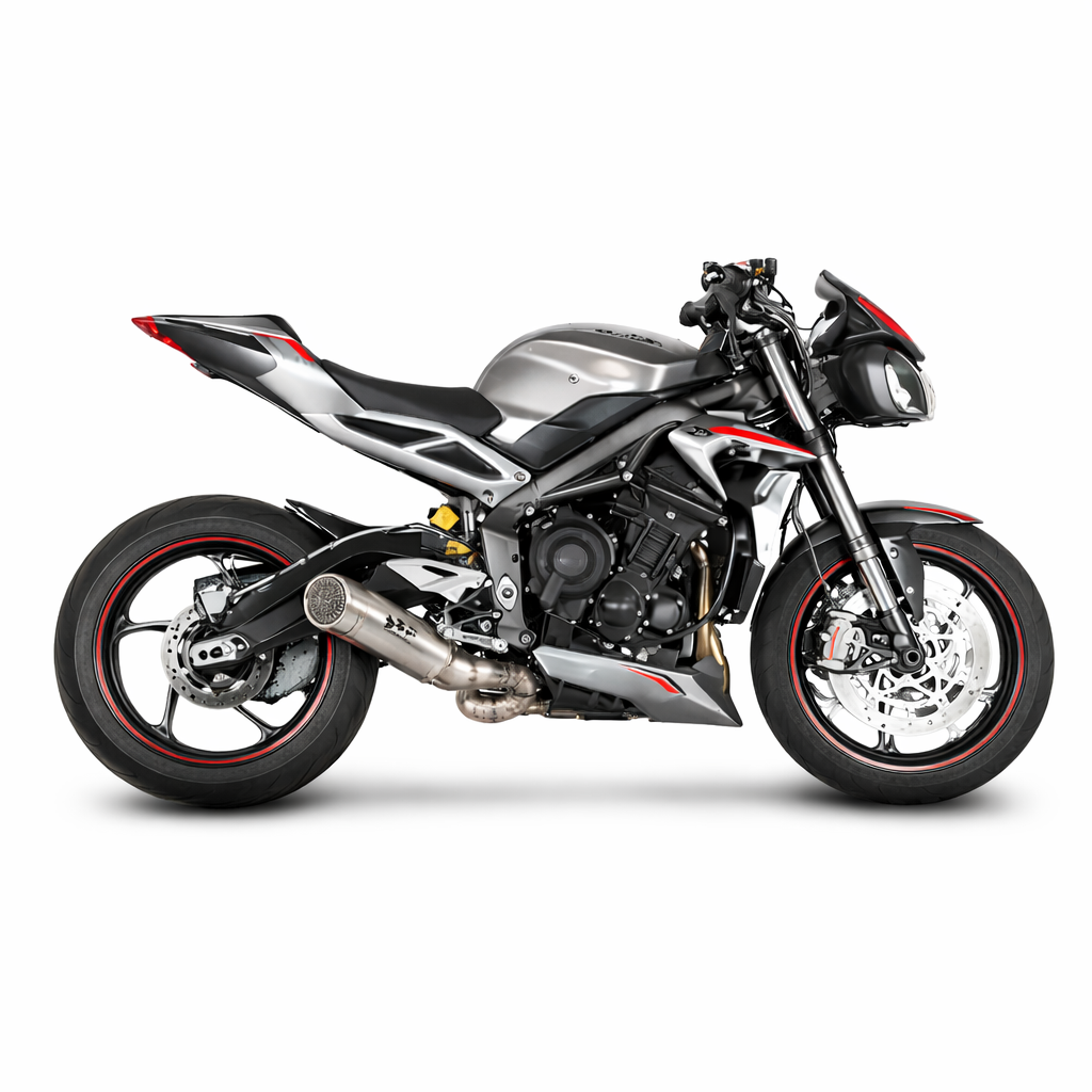 Triumph Street Triple 765 R / RS (2017–2022) – SPARK GRID-O – Układ wydechowy bez homologacji drogowej - obrazek 2