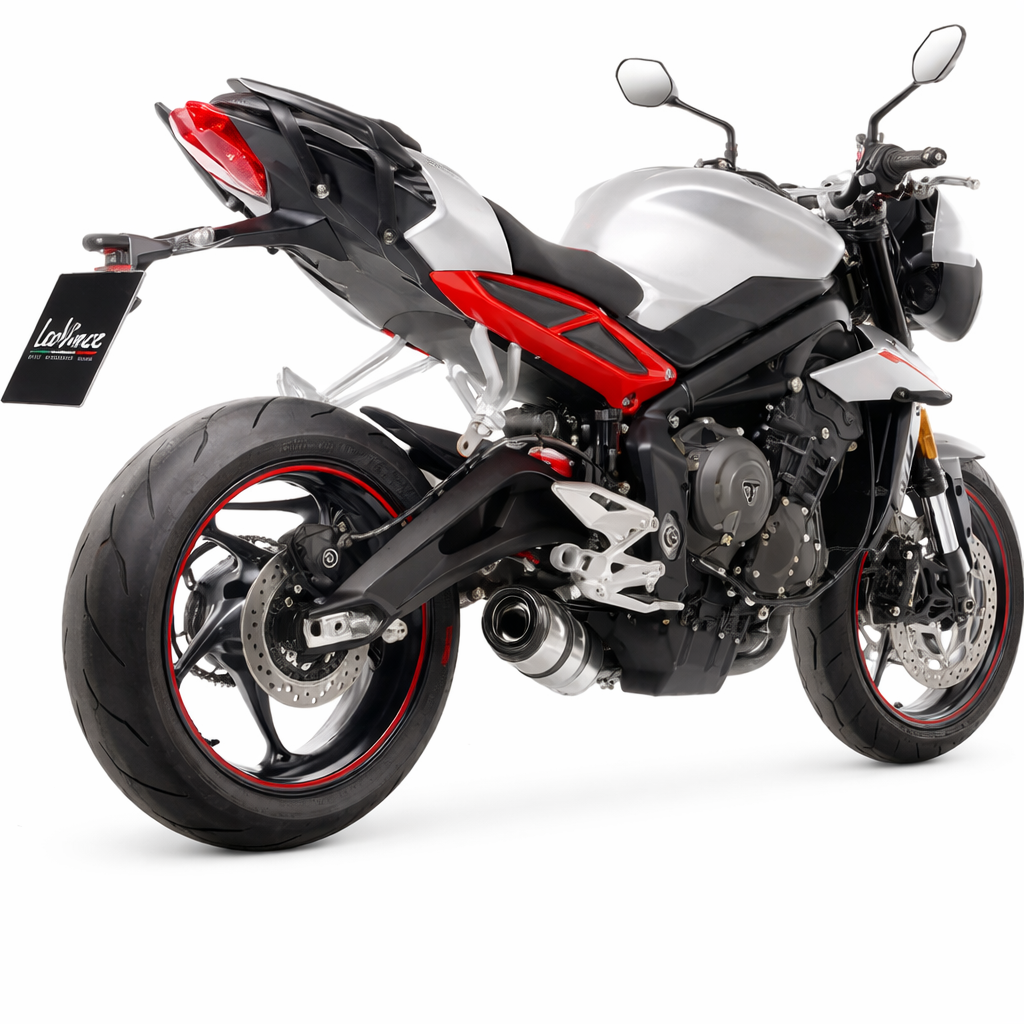 Triumph Street Triple 765 R / RS (2018–2023) – LeoVince LV One Evo – Tłumik bez homologacji drogowej