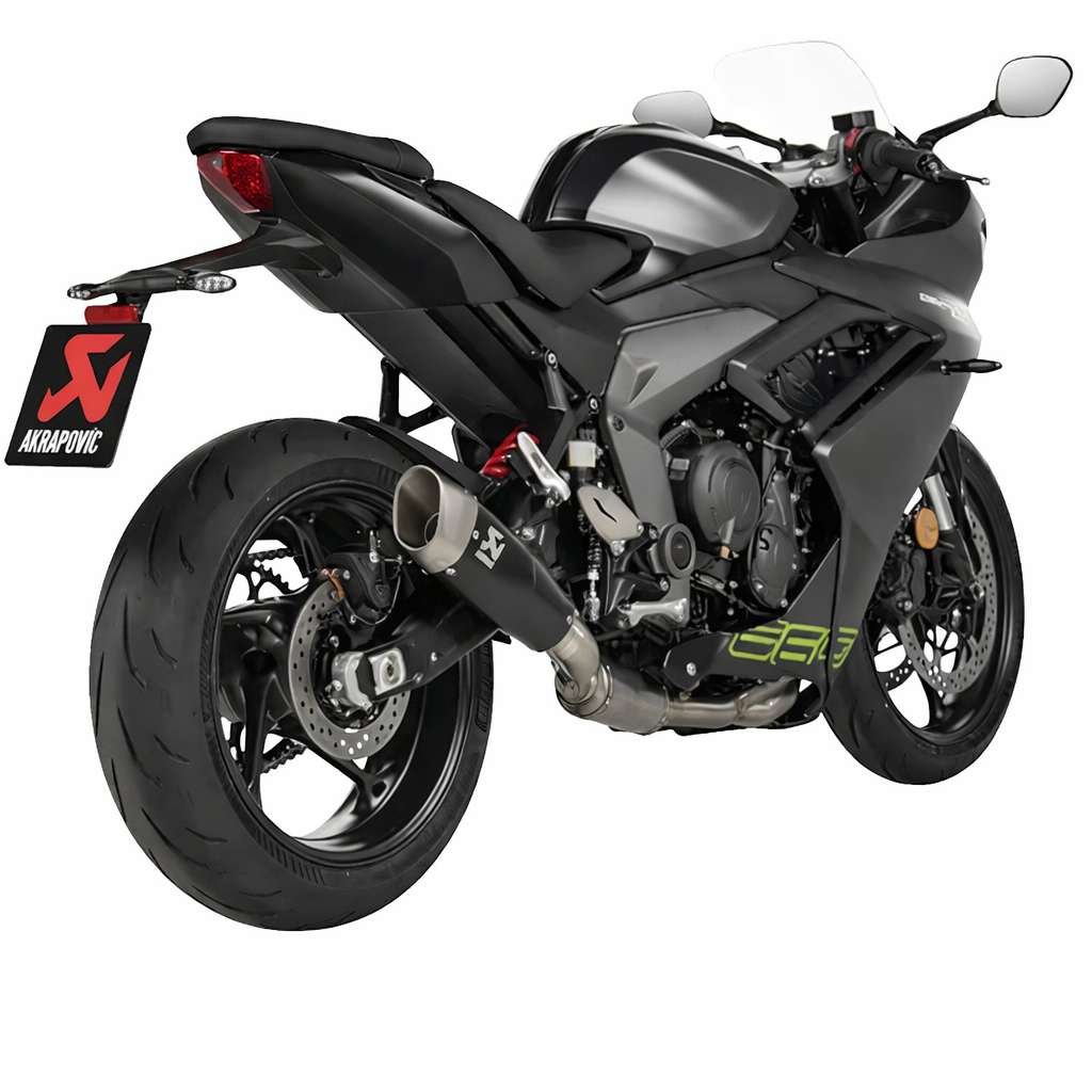 Triumph Daytona 660 (2023–2026) – Akrapovič Racing Line – Układ wydechowy bez homologacji drogowej