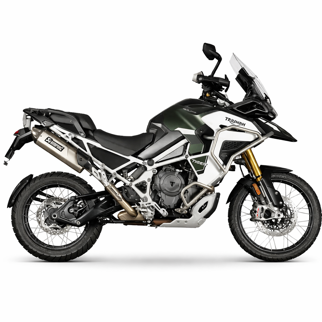 Triumph Tiger 1200 Rally Pro / Rally Explorer (2022–2024) – Akrapovič Slip-On Line – Tłumik homologowany