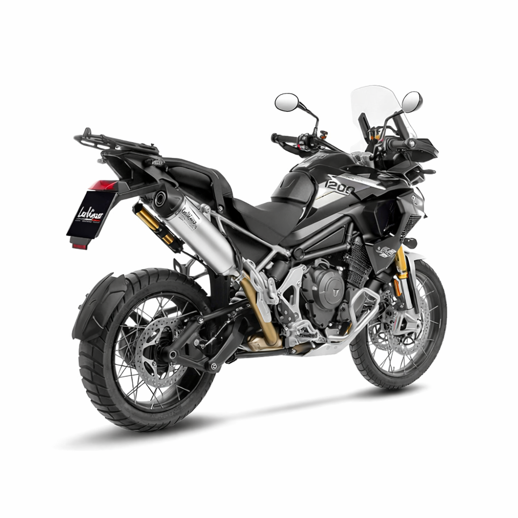 Triumph Tiger 1200 Rally Pro / Rally Explorer (2022–2025) – LeoVince LV One Evo Stainless Steel – Tłumik homologowany