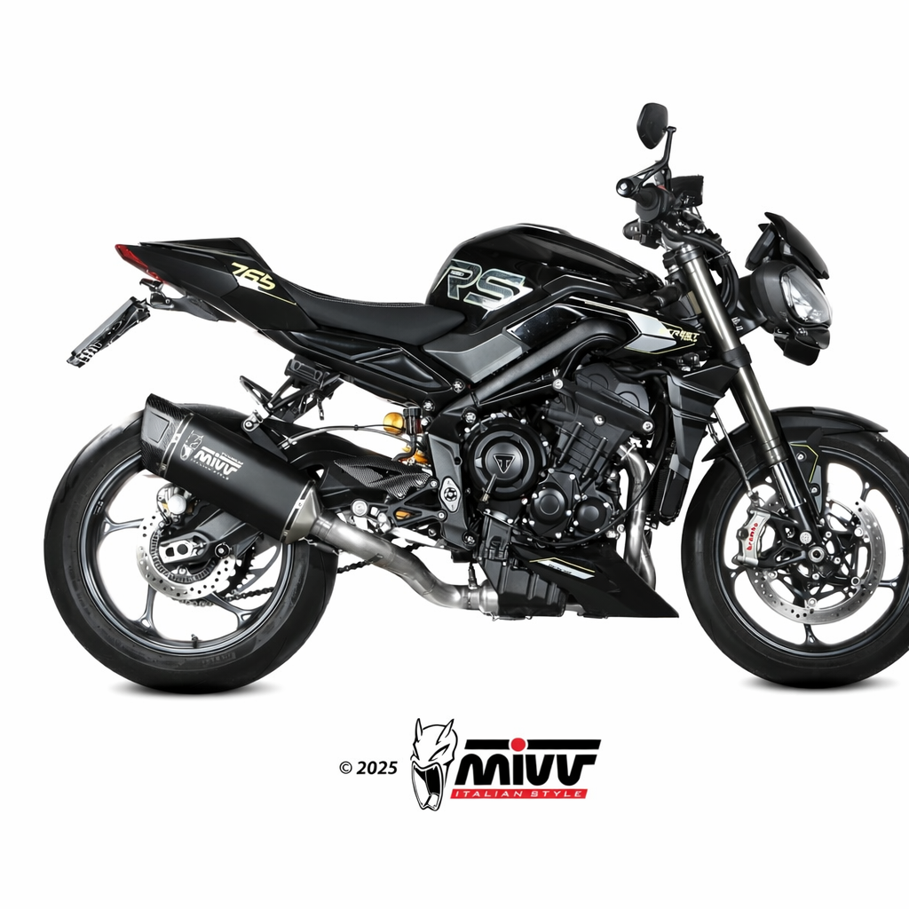 Triumph Street Triple 765 R / RS (2025–2026) – MIVV SR-1 Black Titanium – Układ wydechowy homologowany - obrazek 2
