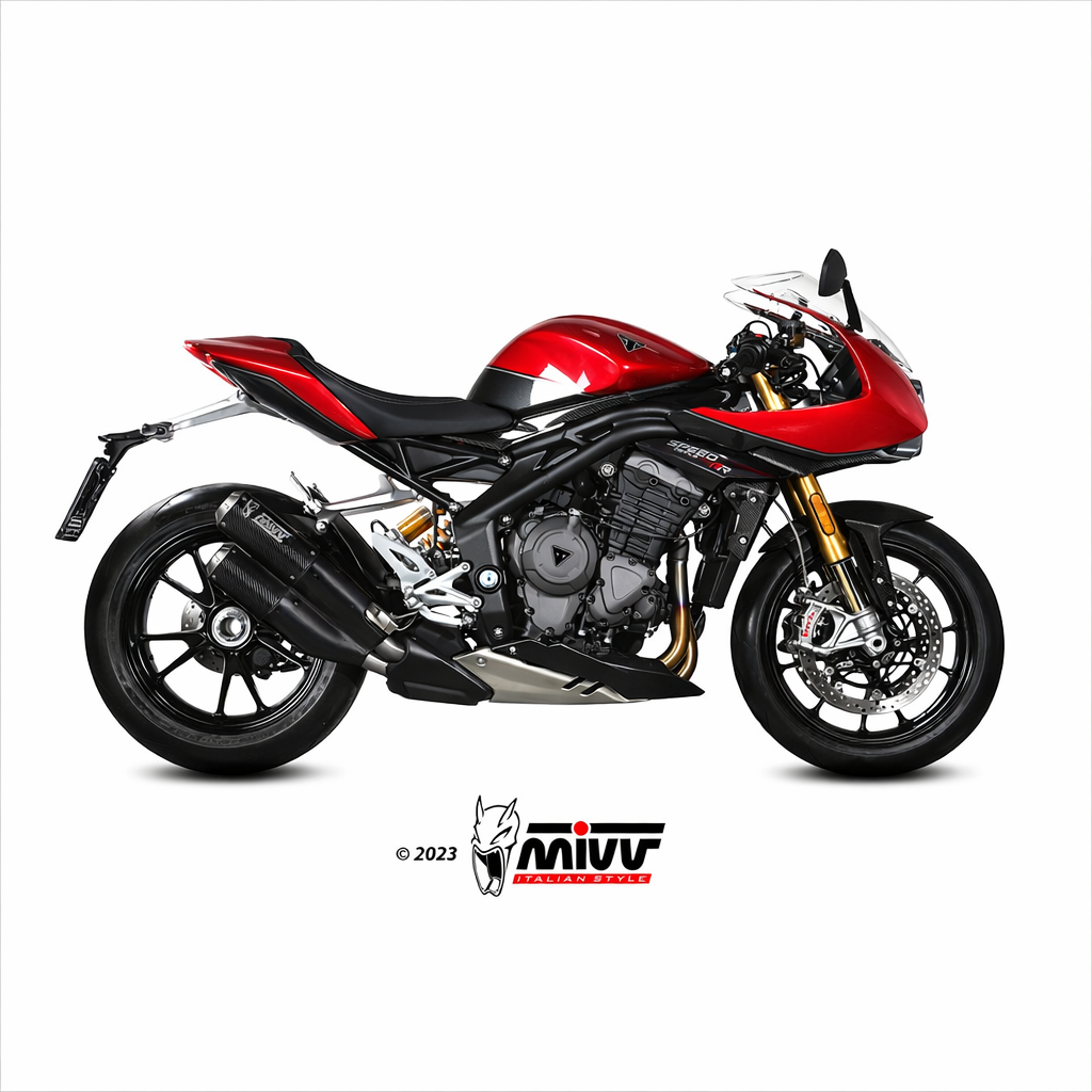 Triumph Speed Triple 1200 (2021–2024) – MIVV MK3 Carbonio – Podwójny tłumik homologowany - obrazek 2