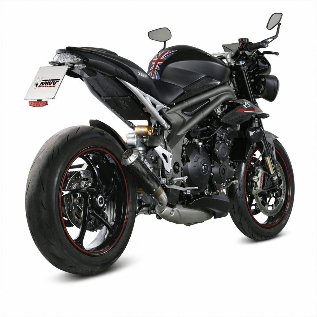 Triumph Speed Triple 1050 R / RS (2018–2020) – MIVV MK3 Carbon – Tłumik bez homologacji