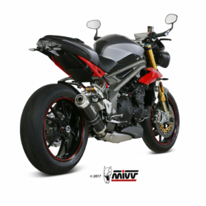 Triumph Speed Triple 1050 R / RS (2016–2017) – MIVV GP Inox Nero – Tłumik homologowany