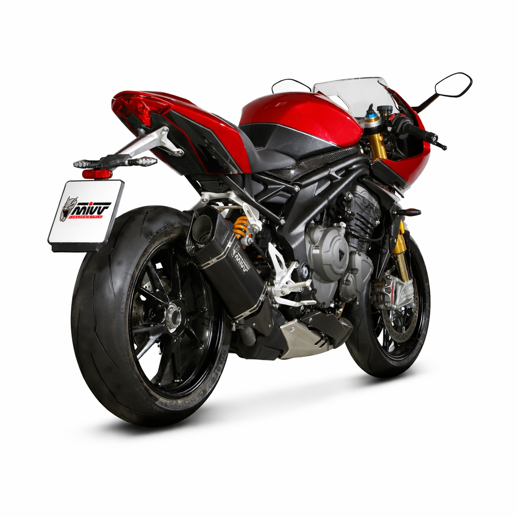 Triumph Speed Triple 1200 R / RS (2021–2024) – MIVV SR-1 Black Titanium – Tłumik homologowany