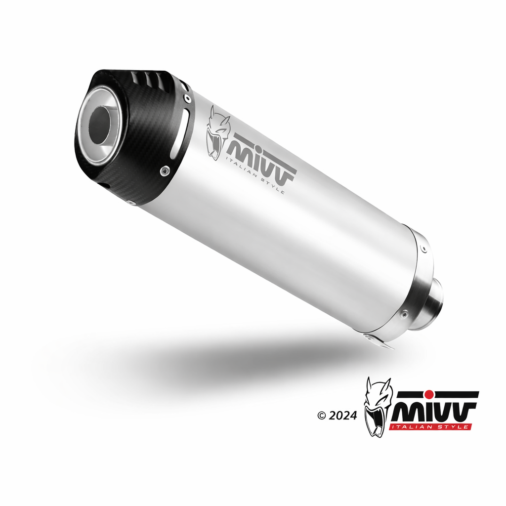 Honda CRF 1000L Africa Twin (2016–2019) – MIVV Oval Titanium z karbonową końcówką – Tłumik z homologacją - obrazek 3