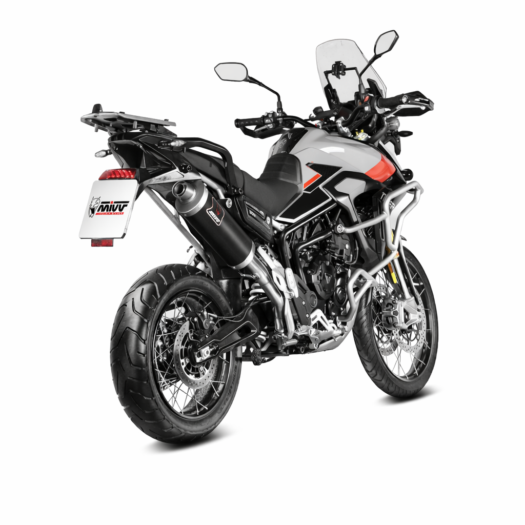 Triumph Tiger 900 GT / GT Pro / Rally / Rally Pro (2024–2026) – MIVV DAKAR Black – Tłumik homologowany