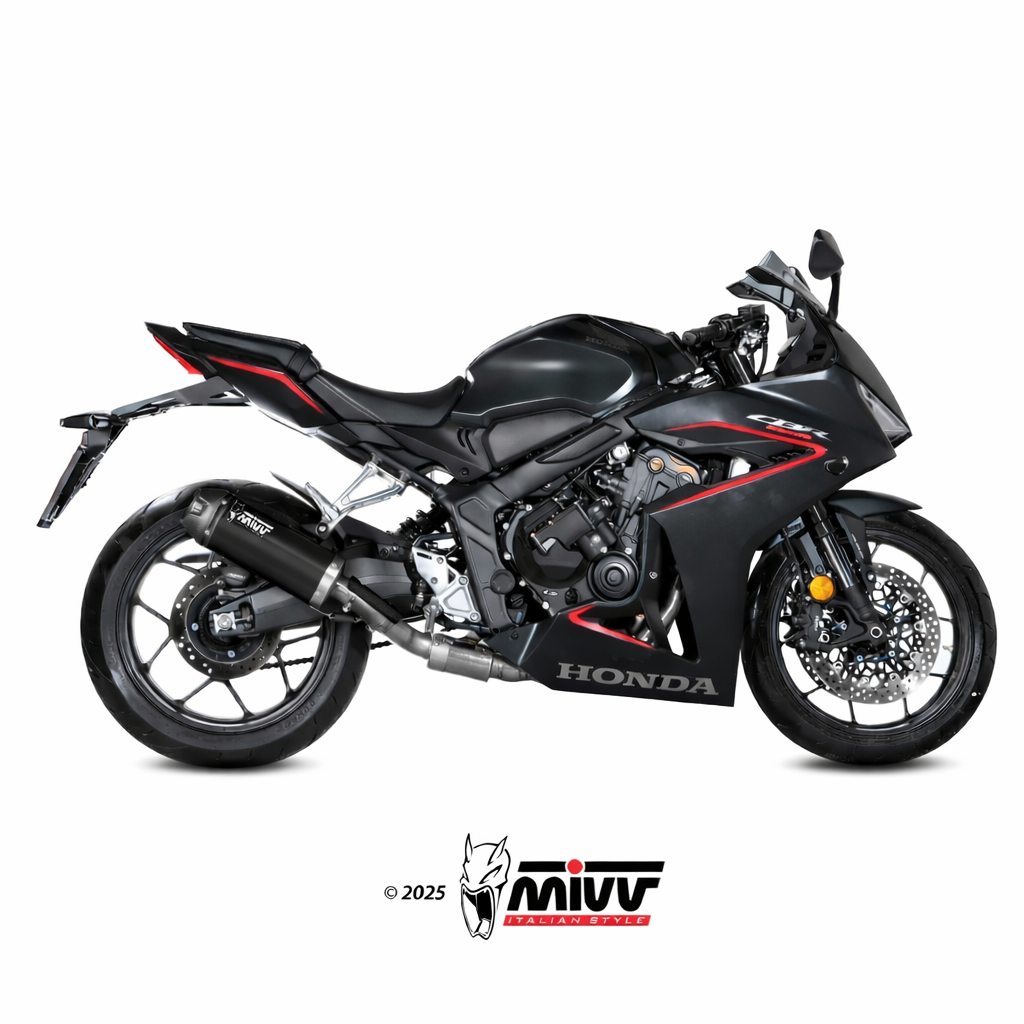 Honda CB / CBR 650R (2024-2026) – MIVV AK-1 Inox Nero - Układ wydechowy z homologacją - obrazek 2
