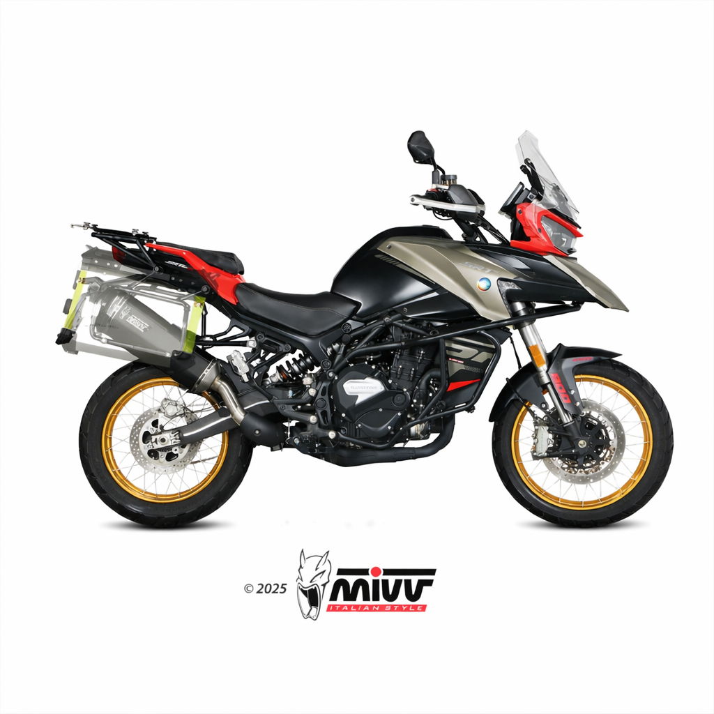 QJMOTOR SRT 800 S / X / SX (2024) MIVV SPEED EDGE Inox NERO – tłumik z homologacją - obrazek 2