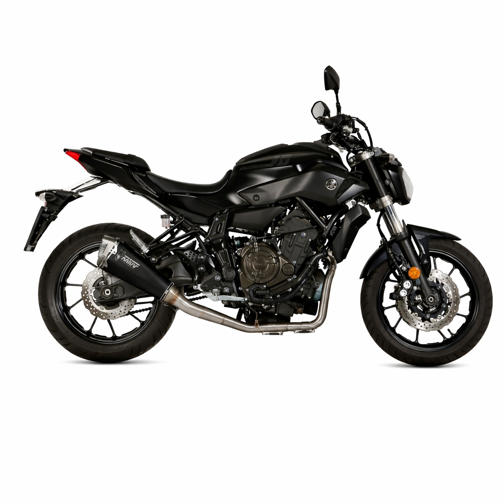 Yamaha MT-07 2014–2020 MIVV Delta Race Inox Nero - układ wydechowy z homologacją - obrazek 2
