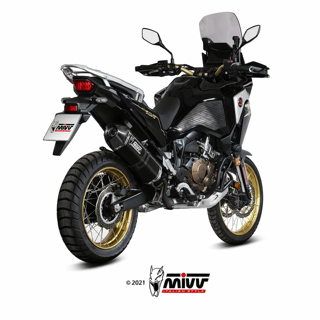 Honda CRF 1100L Africa Twin (2020–2026) – MIVV Speed Edge Inox Nero – Tłumik z homologacją