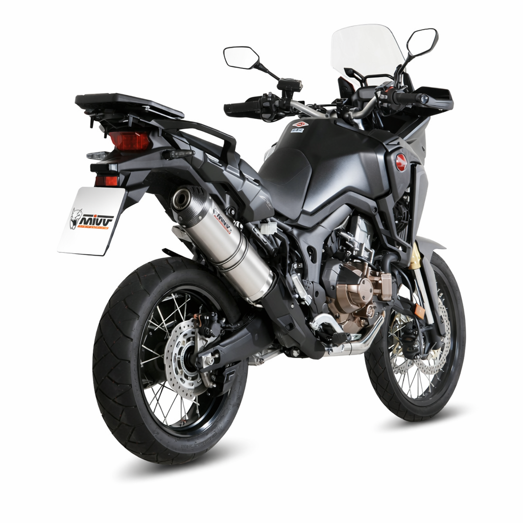 Honda CRF 1000L Africa Twin (2016–2019) – MIVV Oval Titanium z karbonową końcówką – Tłumik z homologacją