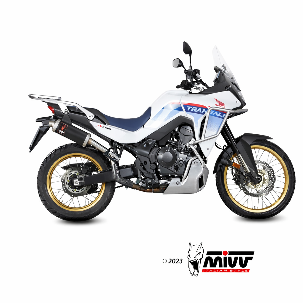 Honda XL 750 Transalp (2023–2026) – MIVV Dakar Inox Nero – tłumik z homologacją - obrazek 2