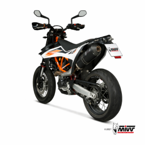 KTM 690 SMC / SMC R (2021–2024) – MIVV Oval Inox Nero – tłumik z homologacją
