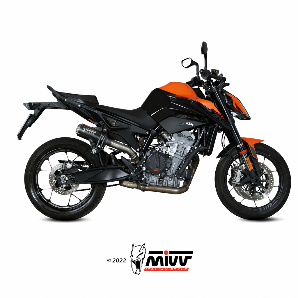 KTM 790 / 890 Duke (2018–2024) – MIVV MK3 Inox Nero – tłumik bez homologacji - obrazek 2