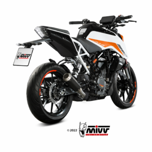 KTM 125 / 390 Duke (2021–2023) – MIVV MK3 Inox Nero – tłumik bez homologacji
