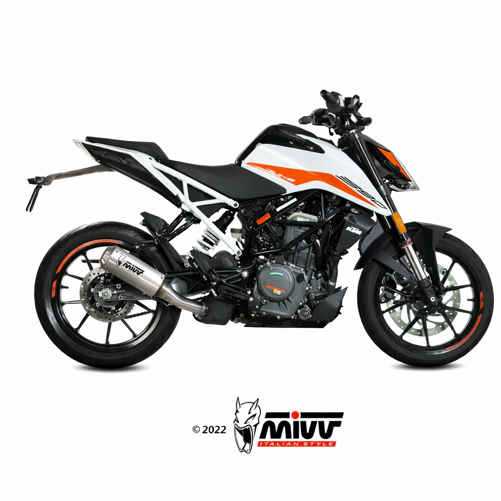 KTM 125 / 390 Duke (2021–2023) – MIVV MK3 Inox – tłumik bez homologacji - obrazek 2