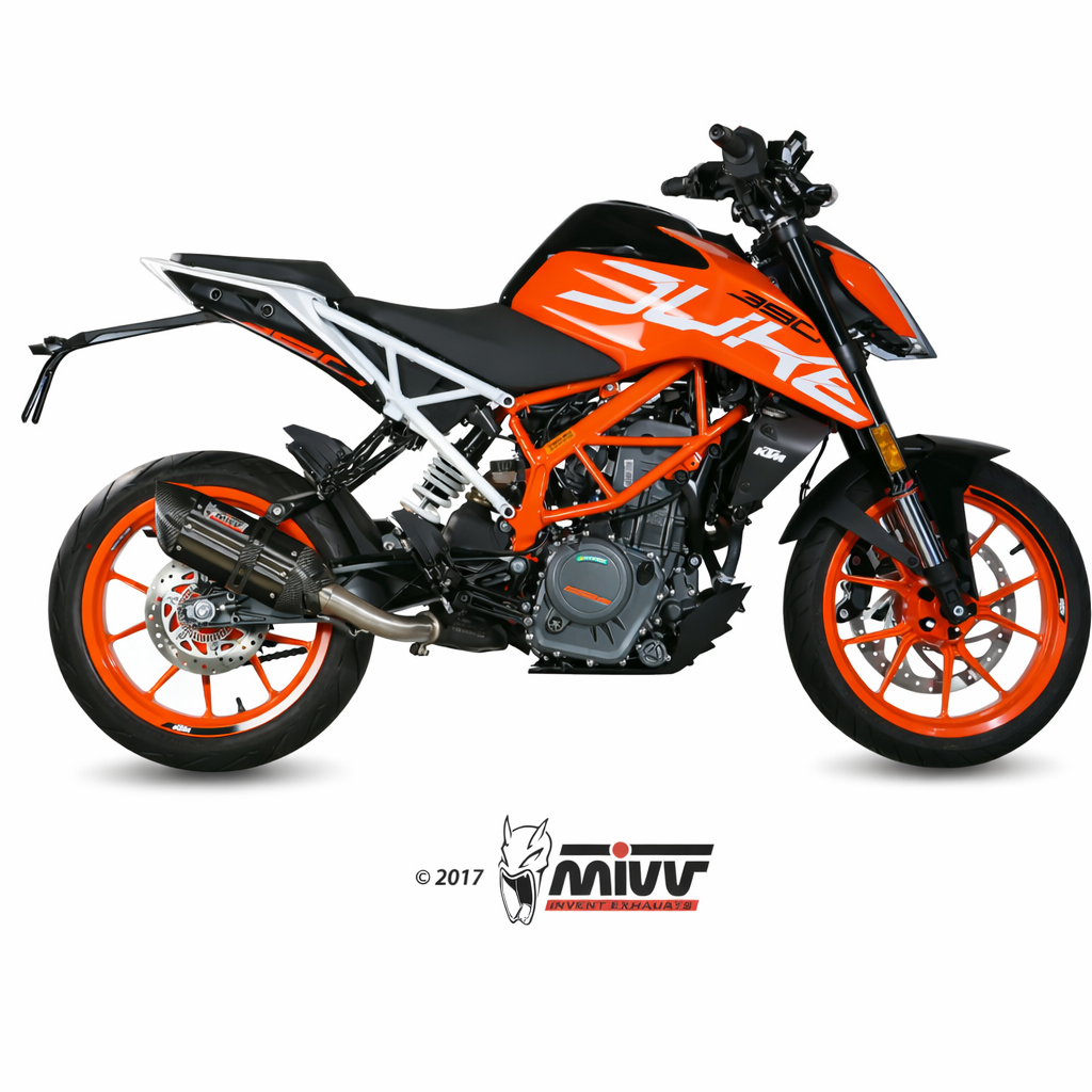 KTM 125 / 390 Duke (2017–2020) – MIVV SUONO Inox Nero – tłumik z homologacją - obrazek 2