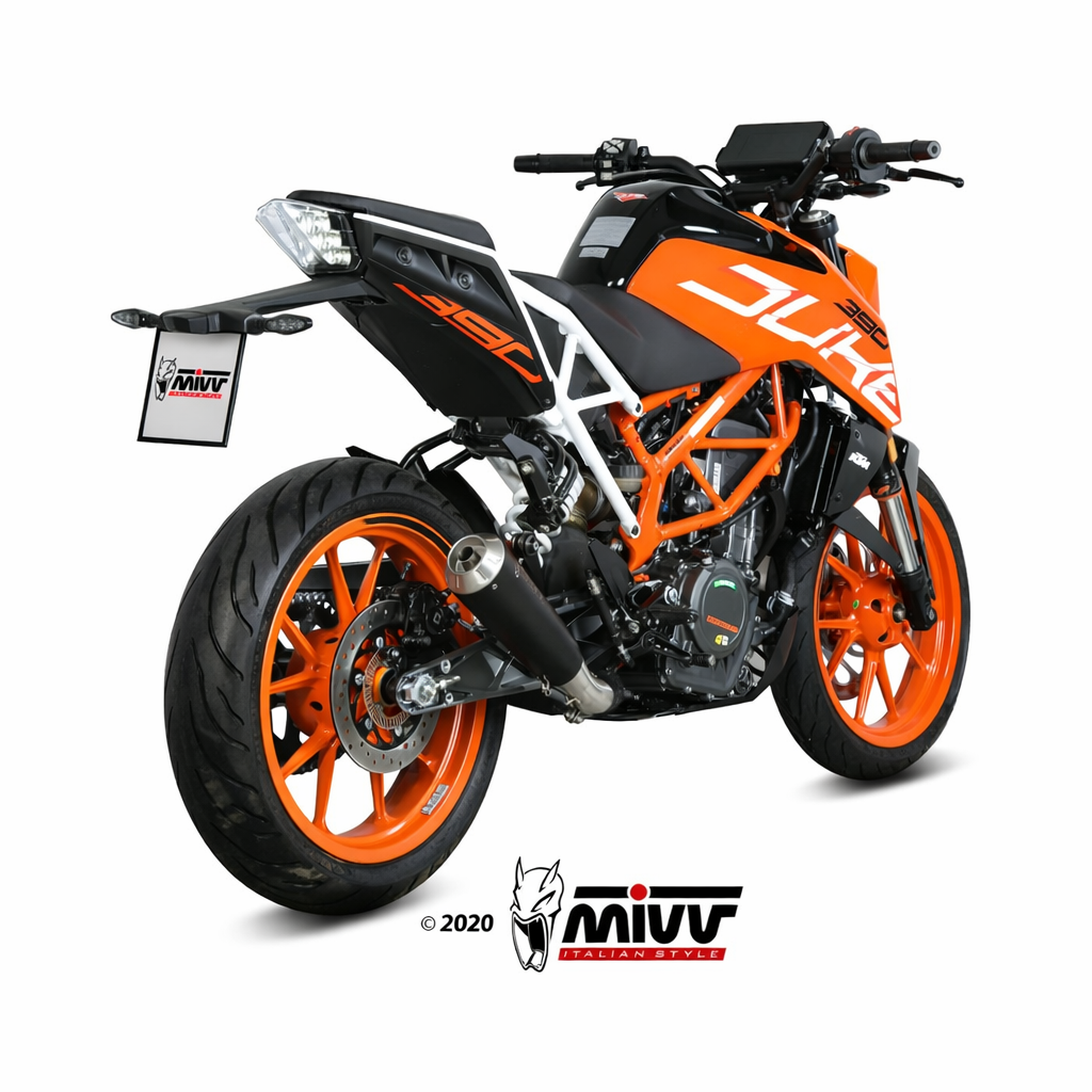 KTM 125 / 390 Duke (2017–2020) – MIVV X-M1 Inox Nero – tłumik z homologacją