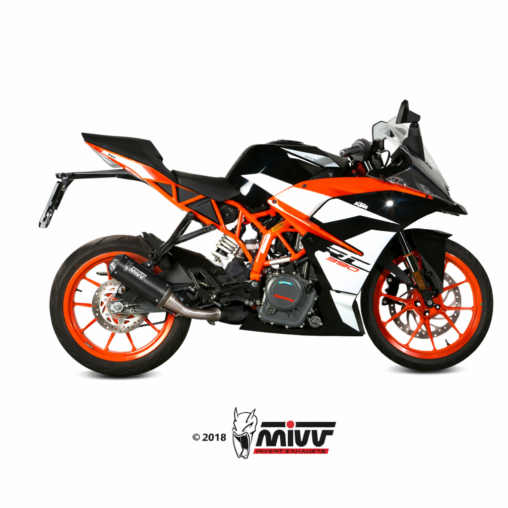 KTM RC 125 / 390 (2017–2020) – MIVV MK3 Inox Nero – tłumik bez homologacji - obrazek 2