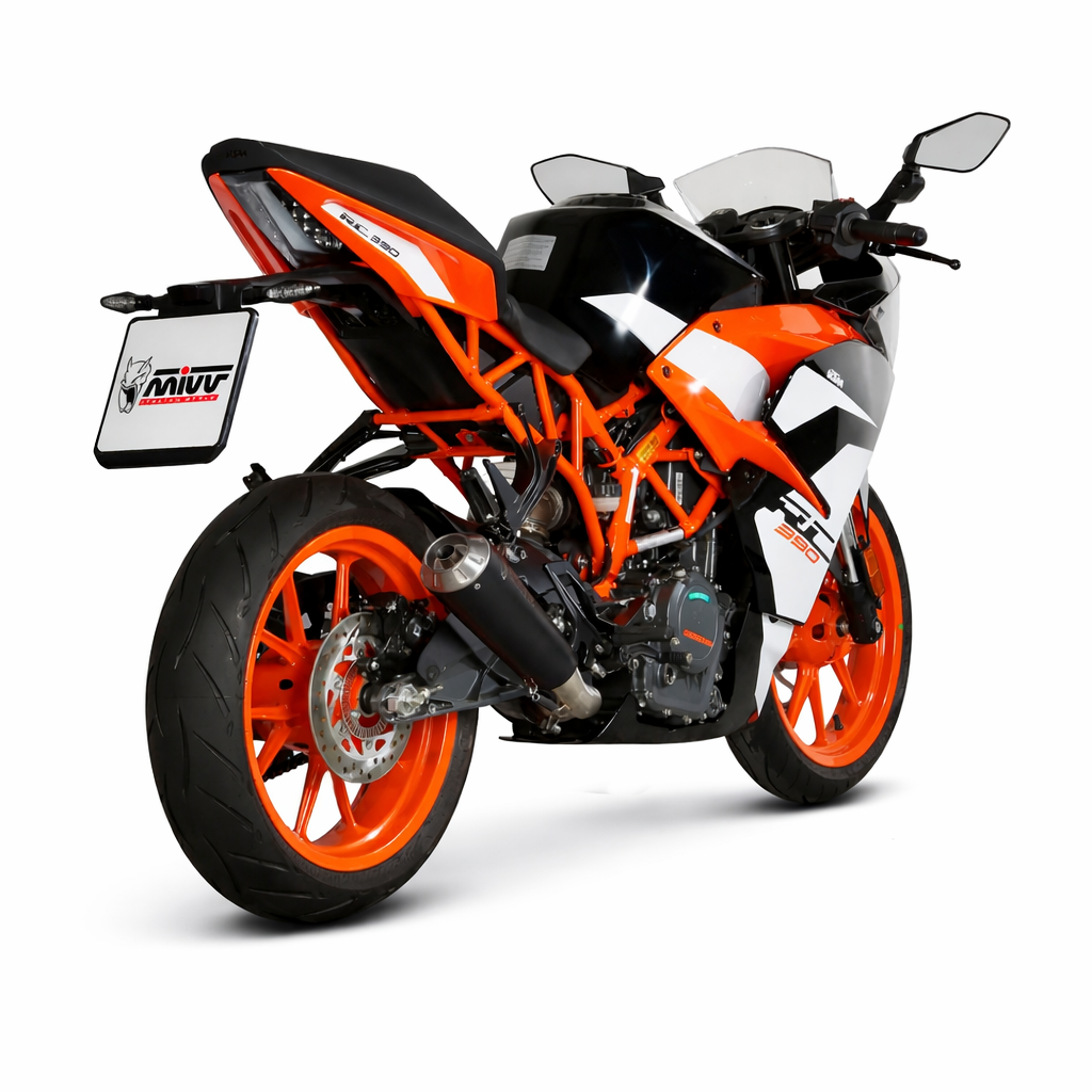 KTM RC 125 / 390 (2017–2020) – MIVV SUONO Inox Nero – tłumik z homologacją