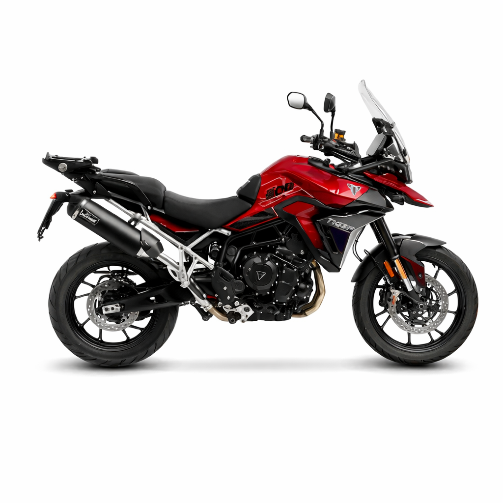 Triumph Tiger 900 Rally Pro / Sport / GT (2021–2024) – LeoVince LV One Evo Black Edition – tłumik z homologacją - obrazek 2