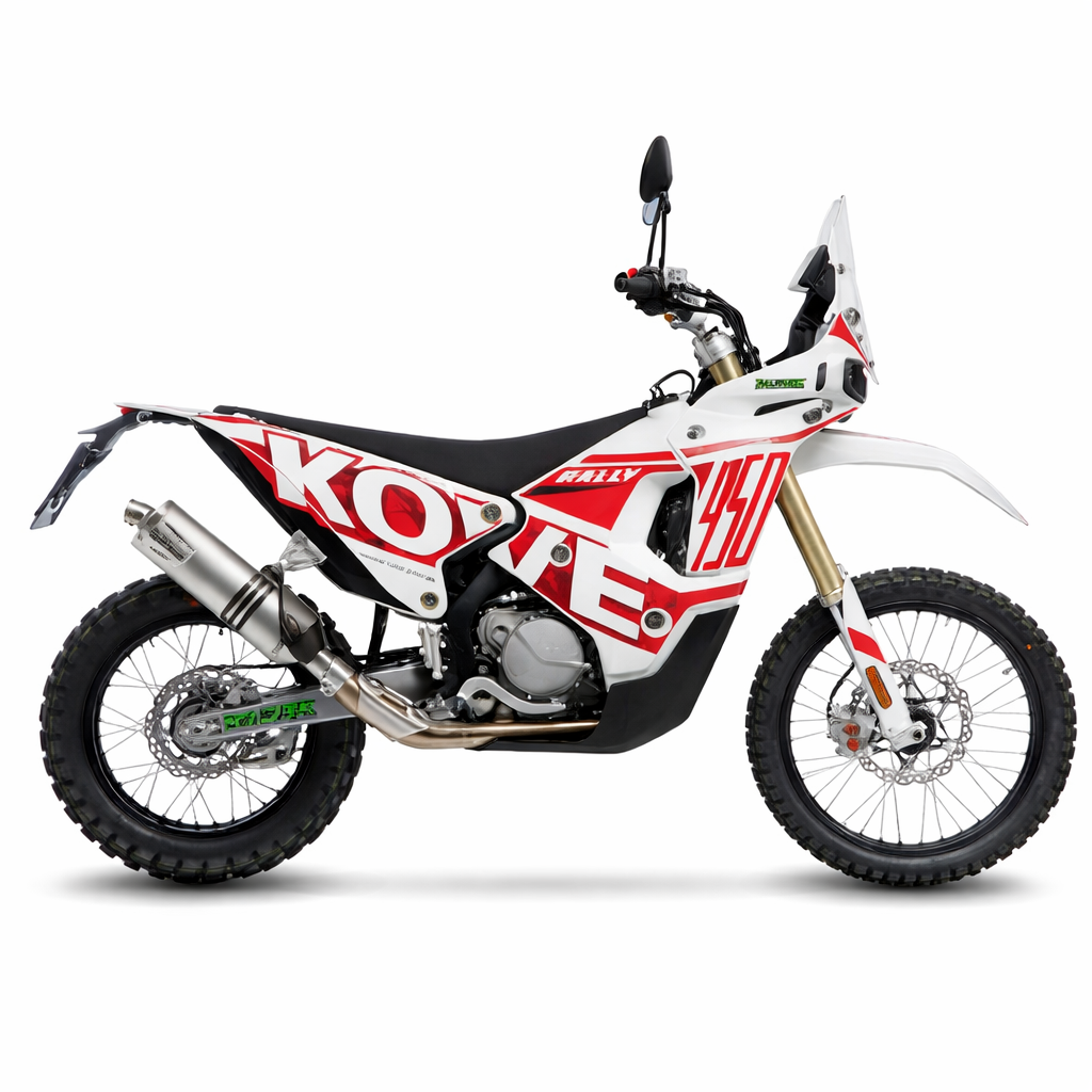Kove 450 Rally Low / High (2023–2024) – LeoVince LV One Evo – tłumik bez homologacji - obrazek 2