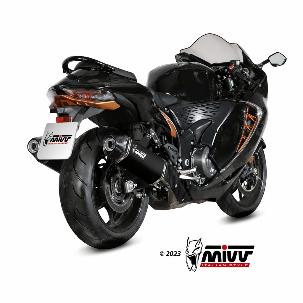 Suzuki GSX-R 1300 Hayabusa (2021–2026) – MIVV SPEED EDGE TITANIO NERO – tłumik z homologacją